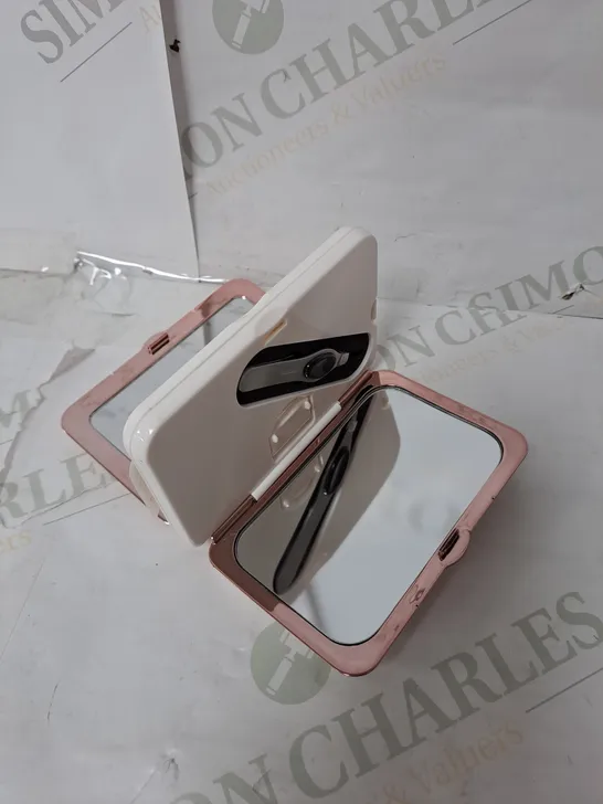 SIMPLY BEAUTY 7X MAGNIFICATION MIRROR WITH LED, TWEEZERS & CRYSTAL NAIL FILE