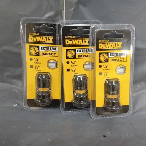 3 SEALED DEWALT DT7508 IMPACT WRENCH TO IMPACT DRIVER ATTACHMENT