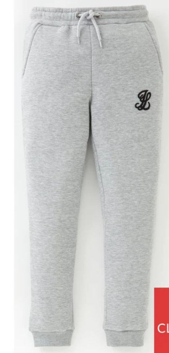 5 X BRAND NEW ILLUSIVE LONDON CORE JOGGERS BOYS - GREY - ASSORTED SIZES RRP £456