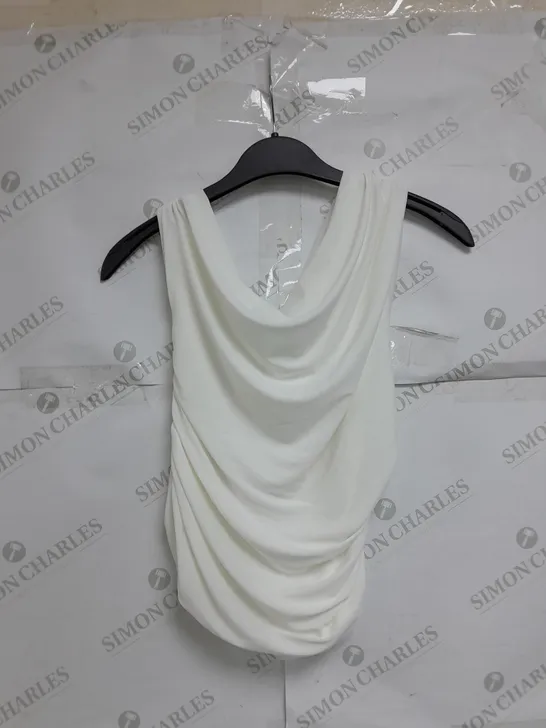 LIDIA WHITE SUPER SOFT OFF WHITE TOP SIZE 12