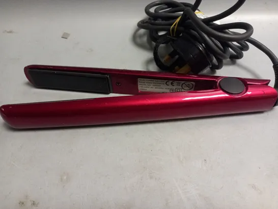 UNBOXED NICKY CLARKE HAIR STRAIGHTENER RED 