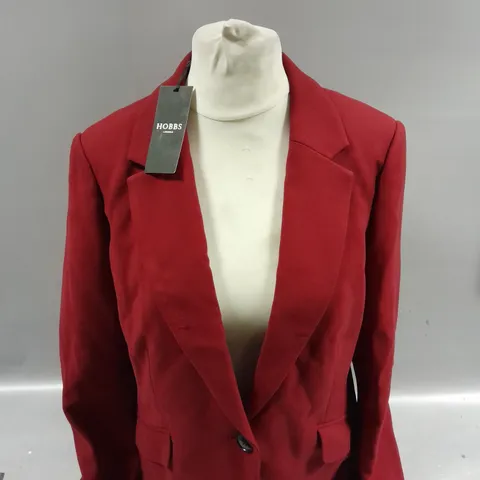 HOBBS ONE BUTTON SUKI JACKET SIZE 16