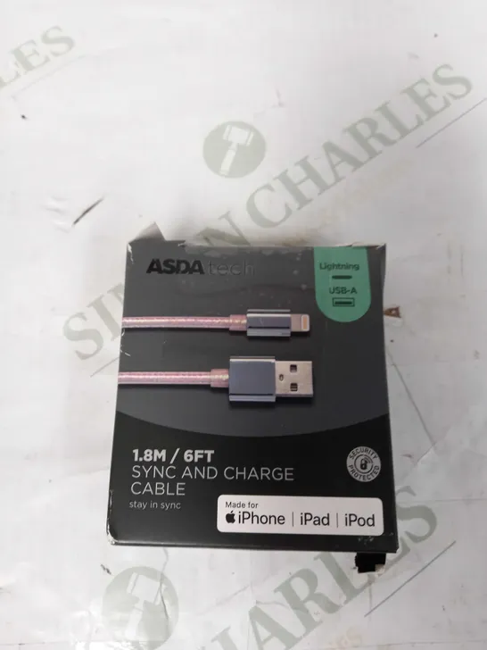 ASDA TECH 1.8M CHARGE & SUNC CABLE