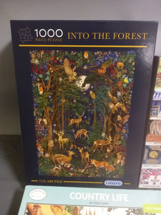 LOT OF 4 1000-PIECE JIGSAW PUZZLES