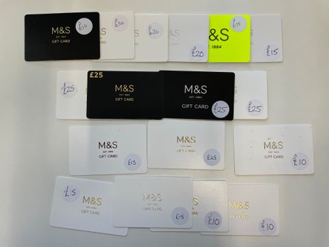 £310 MARKS AND SPENCER VOUCHERS