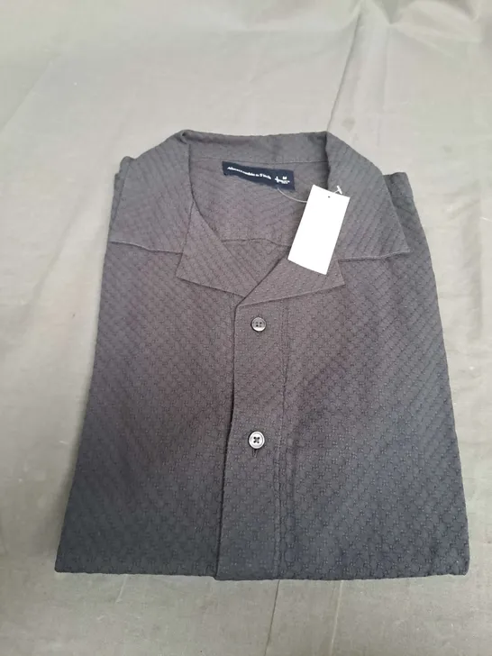 ABERCROMBIE & FITCH DARK GREY SHIRT - MEDIUM