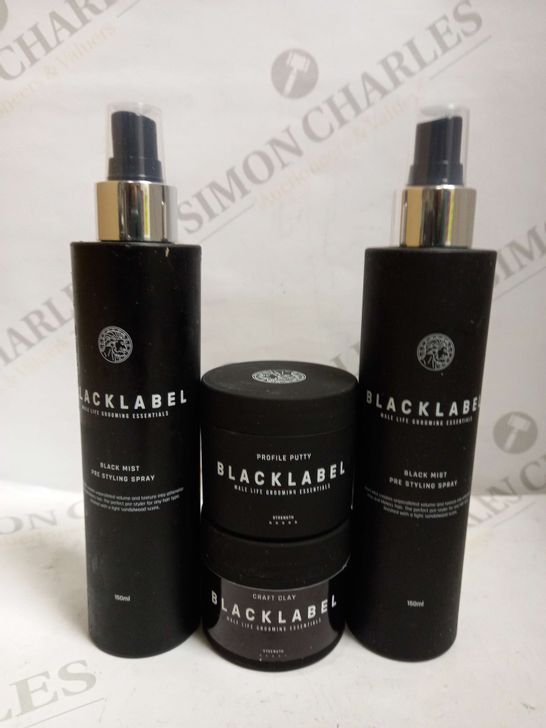 LOT OF 4 BLACKLABEL HAIR STYLING PRODUCTS