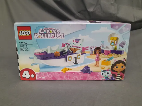 LEGO GABBYS DOLLHOUSE - GABBY AND MERCATS SHIP AND SPA - 10786