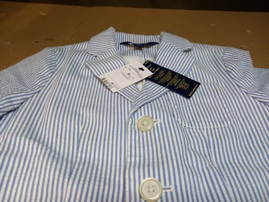 RALPH LAUREN POLO KIDS SHIRT - BLUE/WHITE STRIPS - UK7