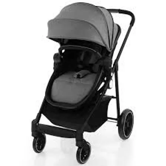 BOXED COSTWAY 2 IN 1 HIGH LANDSCAPE STROLLER WITH REVERSIBLE SEAT AND ADJUSTABLE BACKREST AND CANOPY - GREY