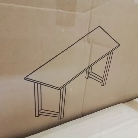 BOXED WHITE DESK