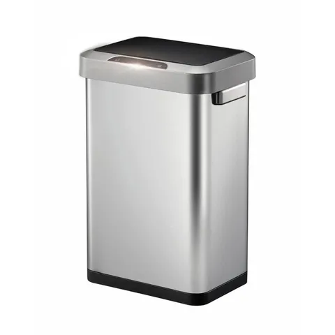 BOXED HORIZON STAINLESS STEEL 45 LITRE MOTION SENSOR RUBBISH BIN (1 BOX)