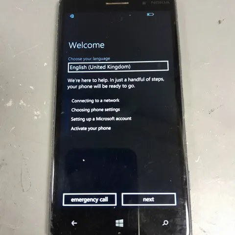 UNBOXED WINDOWS MOBILE PHONE 