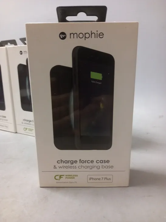 LOT OF 12 BOXED MOPHIE CHARGE FORCE CASE & WIRELESS CHARGING BASE FOT IPHONE 7 PLUS