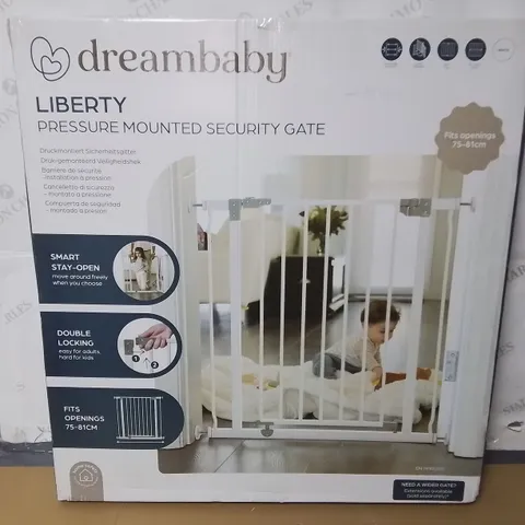 BOXED DREAMBABY LIBERTY PRESSURE MOUNTED SECURITY GATE