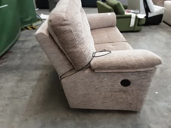 QUALITY BRITISH MANUFACTURED DESIGNER G PLAN STANTON 2 SEATER ELECTRIC RECLINING DOUBLE C224 DESTINY STORM 