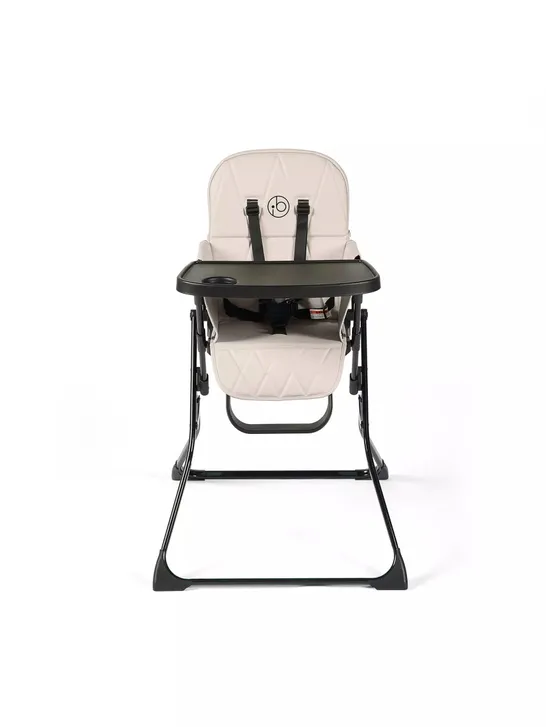 BOXED FLIP MAGIC FOLDABLE HIGH CHAIR IN PEARL GREY