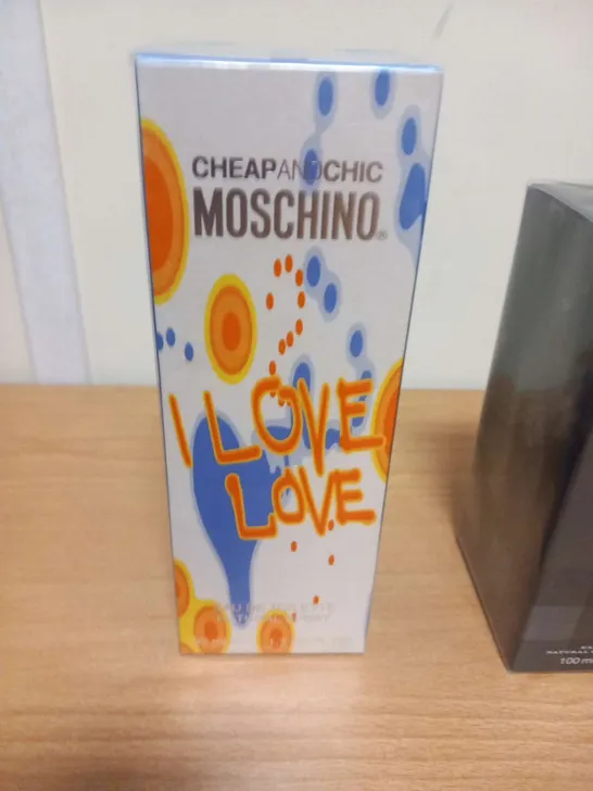 BOXED AND SEALED CHEAP AND CHIC MOCHINO I LOVE LOVE EAU DE TOILETTE 50ML