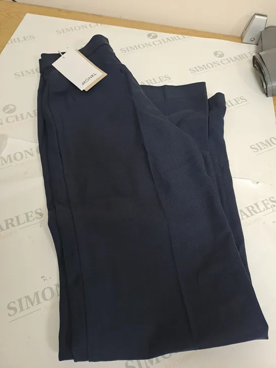 MONKL NAVY BLUE TROUSERS SIZE 6