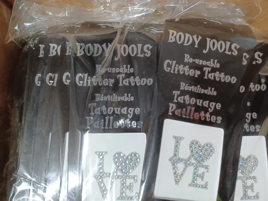 BOX OF APPROXIMATELY 150 BODY JOOLS RE-USEABLE GLITTER TATTOOS