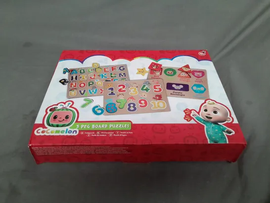 COCOMELON 3 PEG BOARD PUZZLES