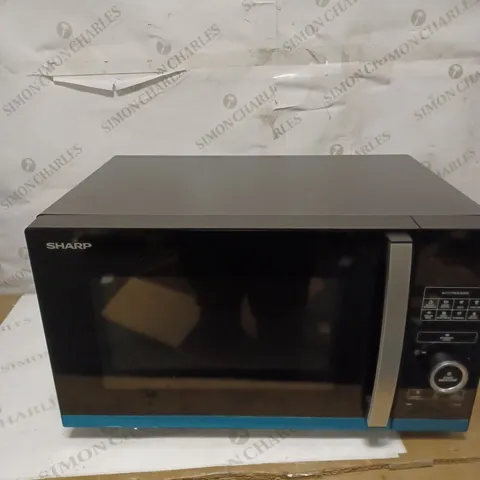 SHARP YC-QS254AU-B 25 LITRE 900 W BLACK/SILVER FLATBED MICROWAVE