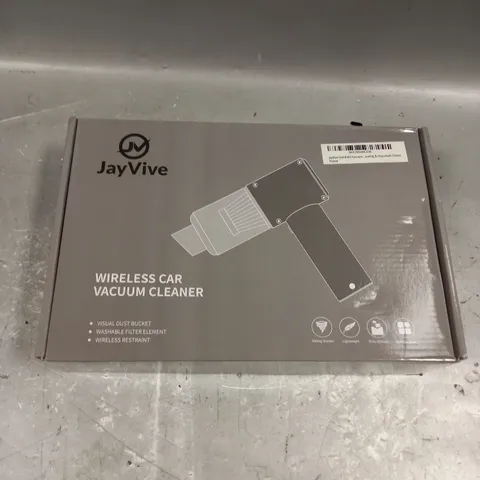 BOXED JAYVIVE WIRELESS CAR VACUUM CLEANER