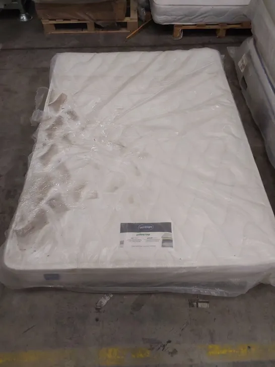 QUALITY BAGGED 4'6" DOUBLE SILENTNIGHT MIRACOIL SPRUNG PIPPA ULTIMATE PILLOWTOP FIRM MATTRESS RRP £429