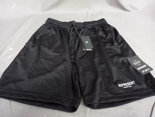 REPRESENT OWNERS CLUB MESH SHORTS IN BLACK - MEDIUM