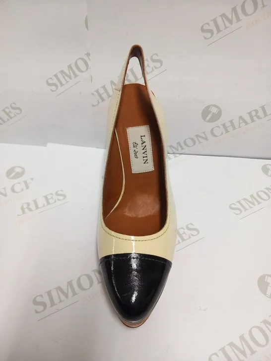 LANVIN BEIGE HEELS SIZE 37.5