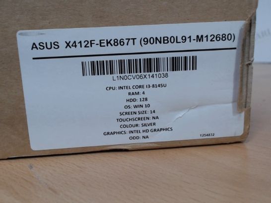 ASUS vivobook X412F-EK867T LAPTOP