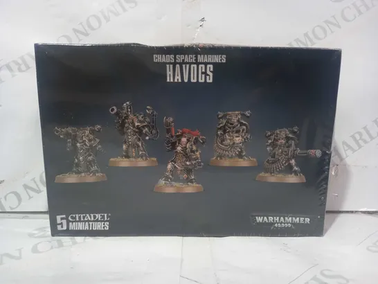 WARHAMMER 40K CHAOS SPACE MARINES HAVOCS PACK OF 5 MINIATURES