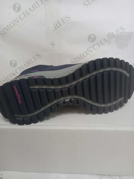 SKETCHERS NAVY BLUE & PINK DISCOVER BOOTS SIZE 5.5