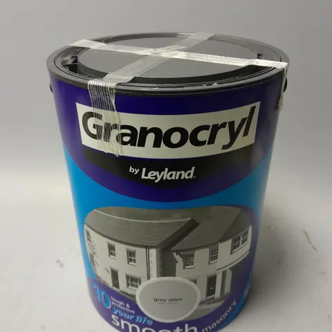 GRANOCRYL SMOOTH MASONRY PAINT IN GREY SKIES (5L) - COLLECTION ONLY