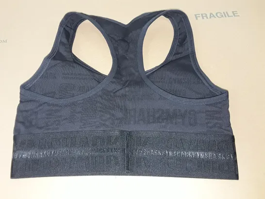 GYMSHARK BLACK TRAINING BRA - S