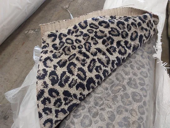 ROLL OF QUALITY MADAGASCAR LEOPARD BEIGE CARPET // SIZE: APPROXIMATELY 4 X 4.5m