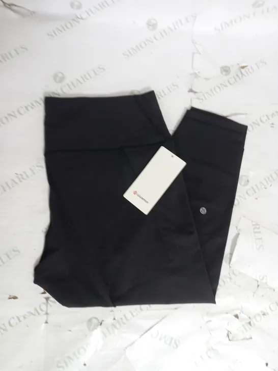 LULULEMON WOMENS WUNDER TRAIN HR TIGHT 25" POCKET LEGGING IN BLACK SIZE 20