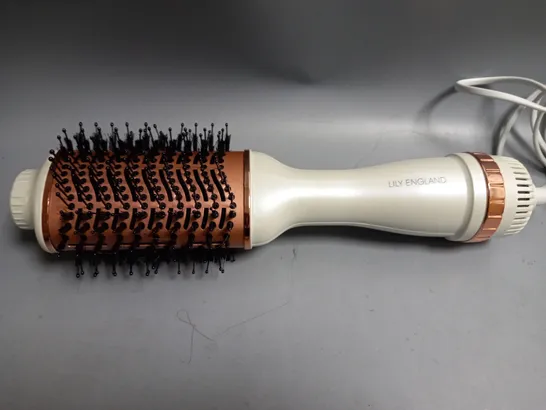 UNBOXED LILY ENGLAND DELUXE HAIR DRYER BRUSH ROSE GOLD