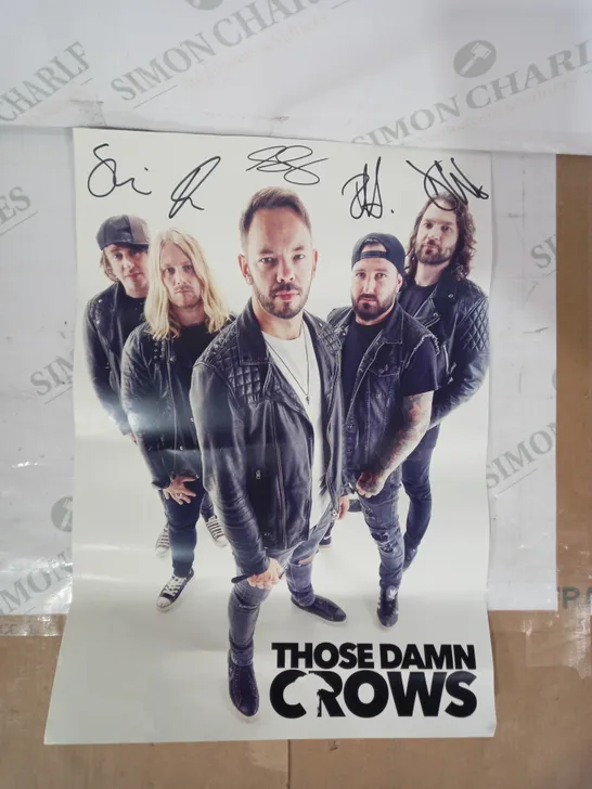 LOT OF 3 SIGNED THOSE DAMN CROWS POSTERS