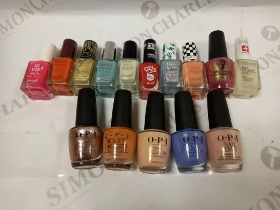 PREMIUM BRAND NAIL POLISH LACQUER APPROX. 15 ITEMS 