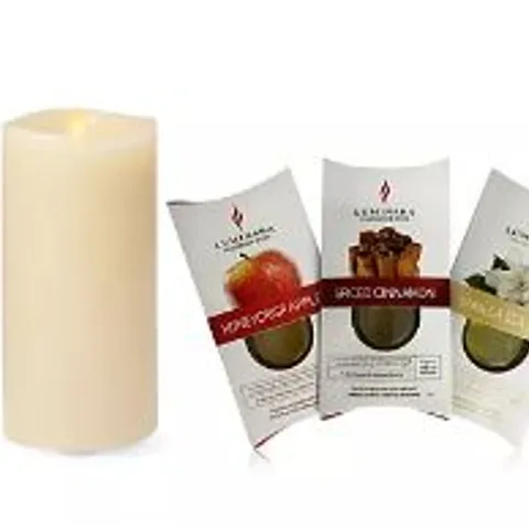 LUMINARA FLAMELESS CANDLE WITH 3 PODS AND REMOTE