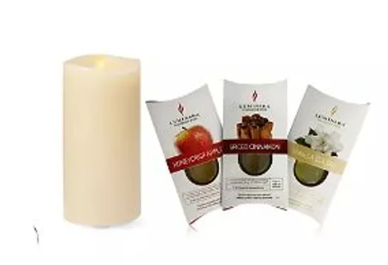 LUMINARA FLAMELESS CANDLE WITH 3 PODS AND REMOTE