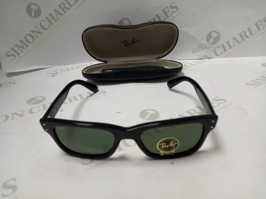 RAY-BAN BURBANK SUNGLASSES IN BLACK AND GREEN