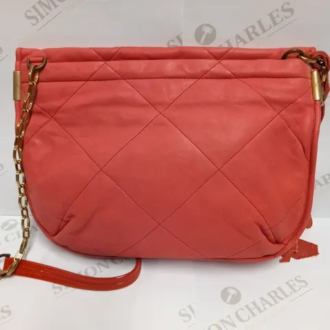 LANVIN AMALIA LAMBSKIN CORAL BAG