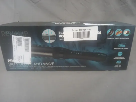 BOXED REVAMP PROGLOSS PERFECT FINISH CERAMIC CURL AND WAVE BRUSH BR-1500-EU
