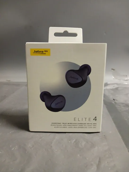 SEALED JABRA ELITE 4 TRUE WIRELESS EARBUDS