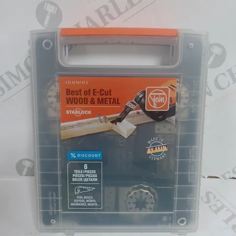 FEIN BEST OF E-CUT WOOD &  METAL STARLOCK APPROX 6PCS 3 52 22 967 01 0