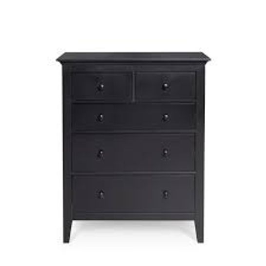 BOXED LYNTON 5 DRAWER CHEST - BLACK