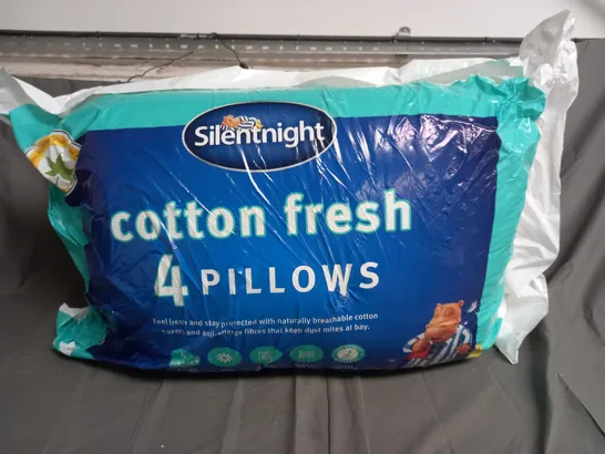 BAGGED SILENTNIGHT COTTON FRESH PILLOWS - X4