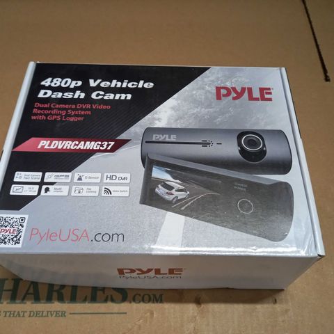 BOXED PYLE 480P VEHICLE DASH CAM WITH GPS LOGGER